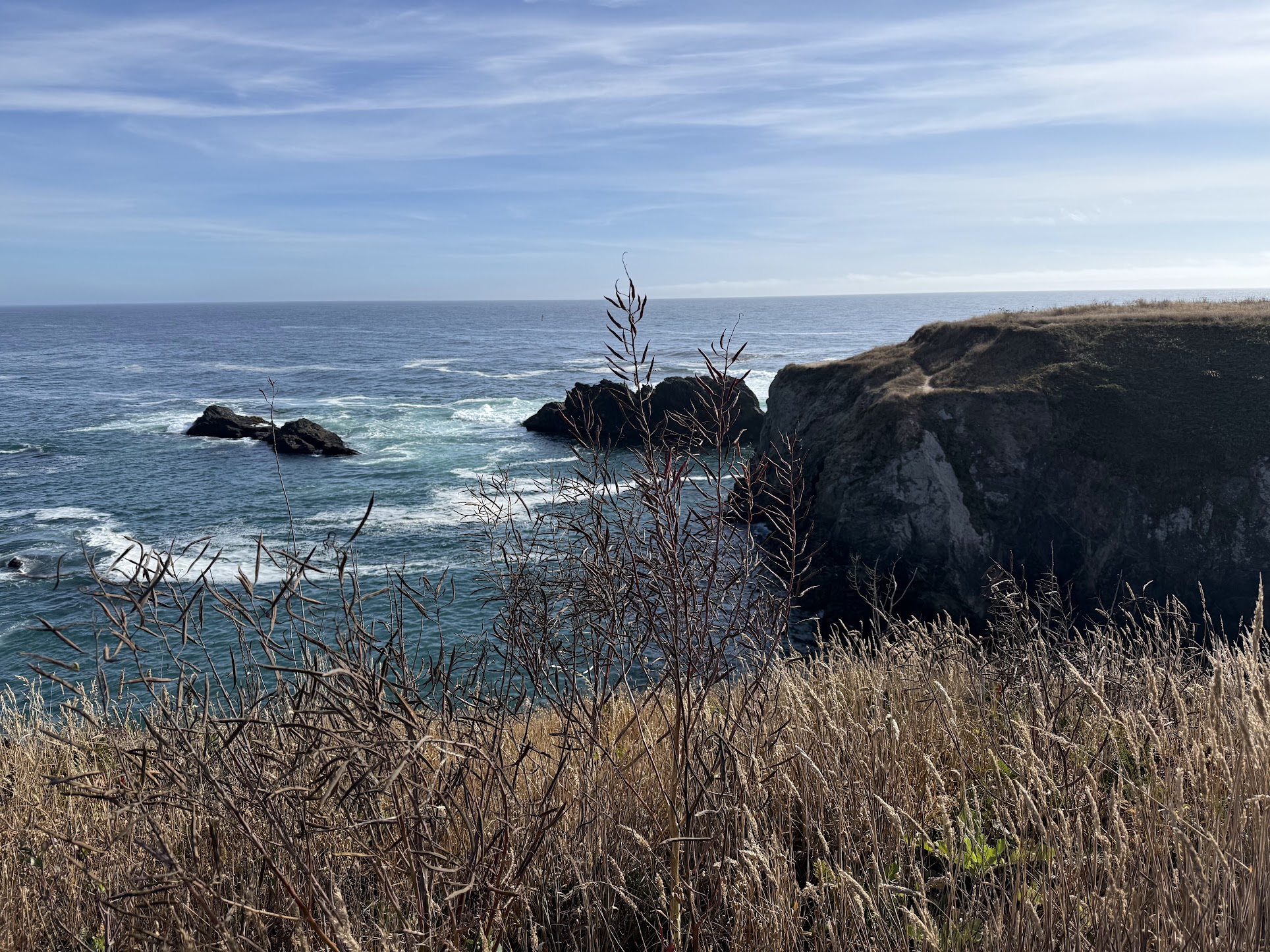 Twilight over the Mendocino coast